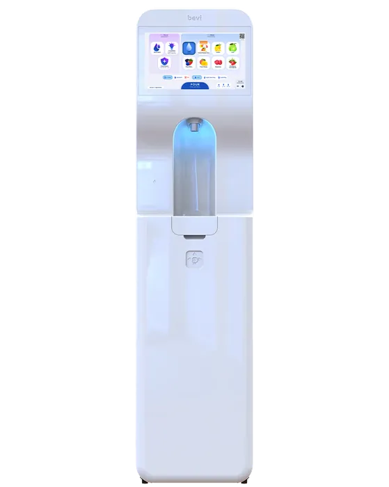 Bevi Signature Standup 2.0 freestanding smart water machine in white